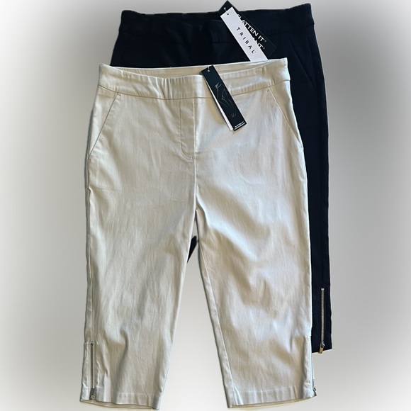Tribal Audrey capris w/pockets/seasonal essentials “flatten it” technology -NWT - Picture 15 of 16